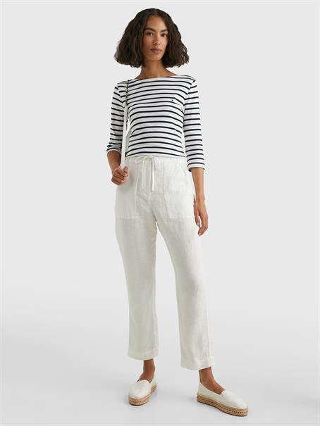 Leinenhose white