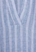 Leinenkleid mit Streifen linen chambray blue