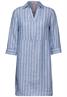 Leinenkleid mit Streifen linen chambray blue