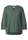 Leinenmix-Bluse in Unifarbe garden green