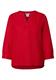 Leinenmix-Bluse in Unifarbe glory red