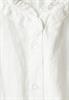 Leinenmix-Bluse mit Rüschen off white