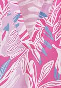 Leinenmix Kleid mit Print bloomy pink