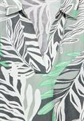 Leinenmix Kleid mit Print soft salvia green