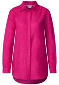 Leinenmix Longbluse oasis pink