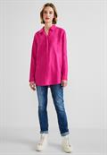 Leinenmix Longbluse oasis pink