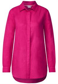 Leinenmix Longbluse oasis pink