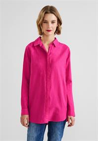 Leinenmix Longbluse oasis pink