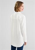 Leinenmix Longbluse off white