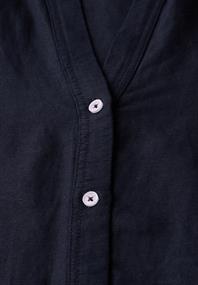 Leinenmix Tunika mit Knöpfen universal blue