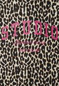 Leo-Bluse mit Backprint black