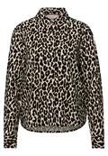 Leo-Bluse mit Backprint black