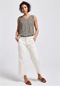 Leo-Bluse mit Smock-Details cotton cream