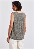 Leo-Bluse mit Smock-Details cotton cream