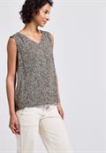 Leo-Bluse mit Smock-Details cotton cream