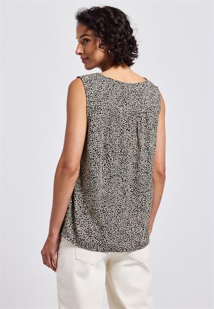 Leo-Bluse mit Smock-Details cotton cream