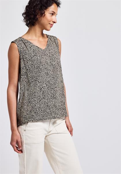 Leo-Bluse mit Smock-Details cotton cream