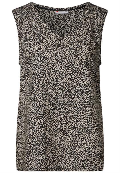 Leo-Bluse mit Smock-Details cotton cream