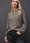 Leo Bluse mit Tapedetails sanded beige