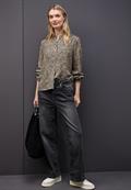 Leo Bluse mit Tapedetails sanded beige