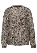 Leo Bluse mit Tapedetails sanded beige