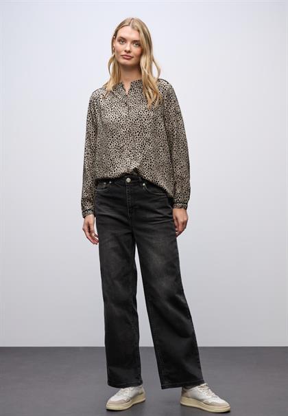Leo Bluse mit Tapedetails sanded beige