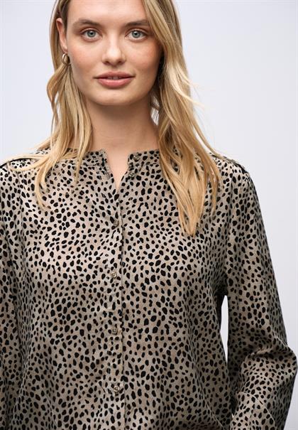 Leo Bluse mit Tapedetails sanded beige