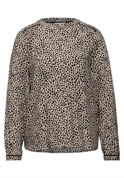 Leo Bluse mit Tapedetails sanded beige