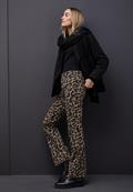 Leo Bootcut Hose silk brown