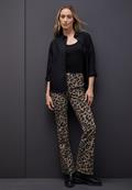 Leo Bootcut Hose silk brown