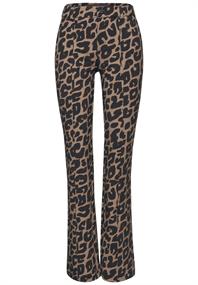 Leo Bootcut Hose silk brown