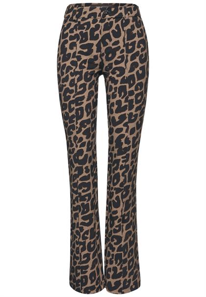 Leo Bootcut Hose silk brown