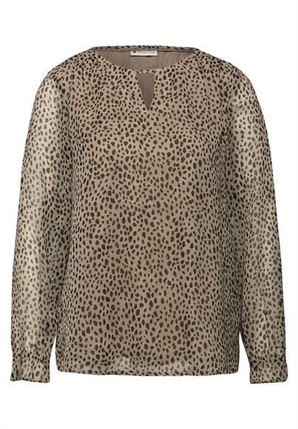 Leo Chiffon Tunika sanded beige