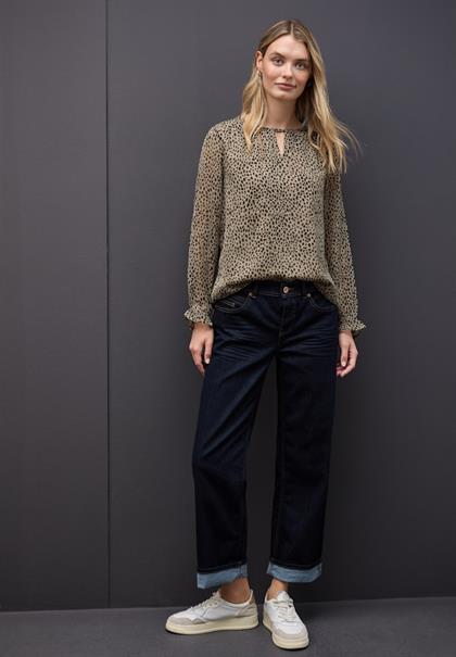 Leo Chiffon Tunika sanded beige