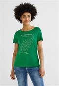 Leo Folienprint Shirt brisk green
