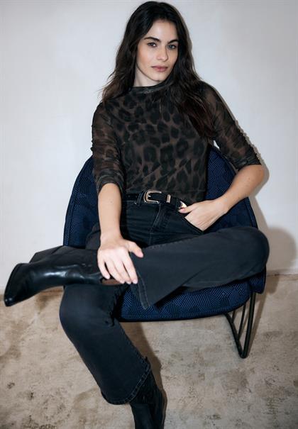 Leo Mesh Shirt black