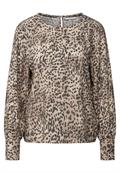 Leo Raglan Bluse creamy brown