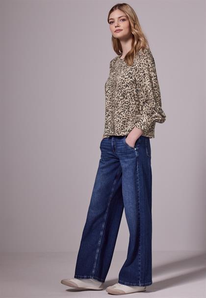 Leo Raglan Bluse creamy brown