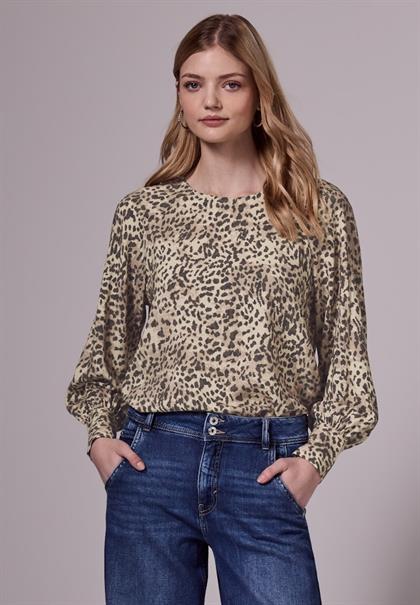 Leo Raglan Bluse creamy brown