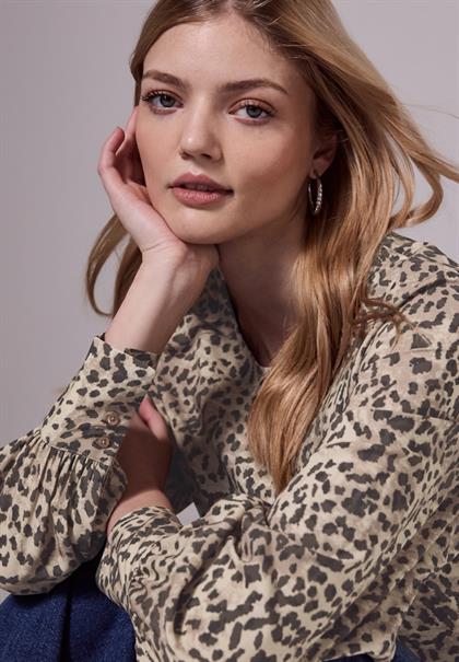 Leo Raglan Bluse creamy brown