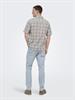 light blue bleached denim