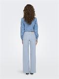 light blue bleached denim