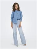 light blue bleached denim