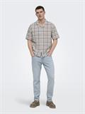 light blue bleached denim