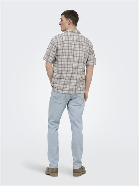 light blue bleached denim