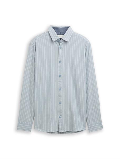 light blue fine stripe