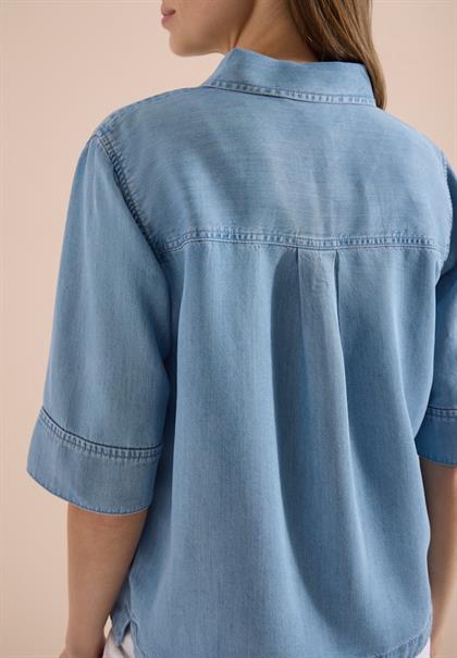 light blue wash