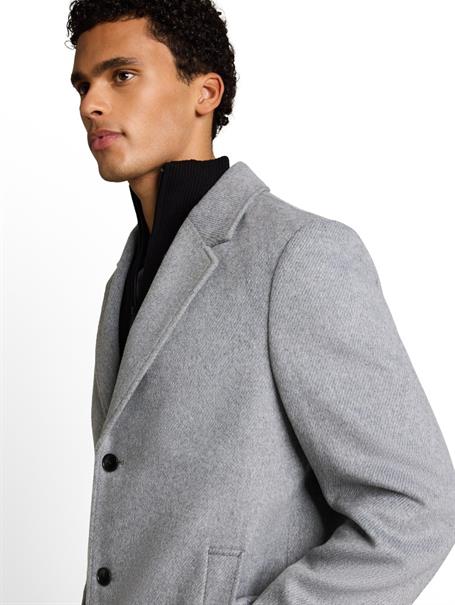 light grey melange twill