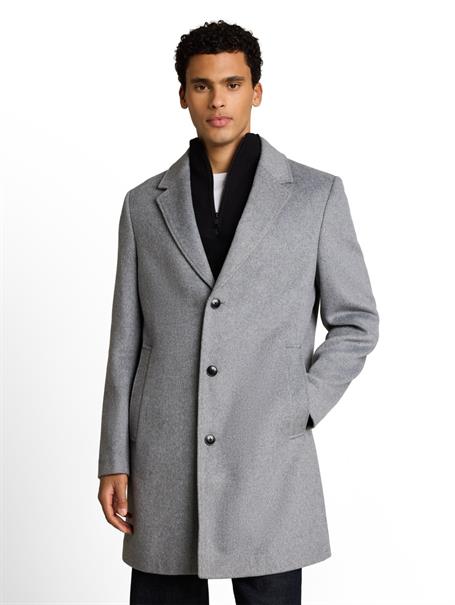light grey melange twill