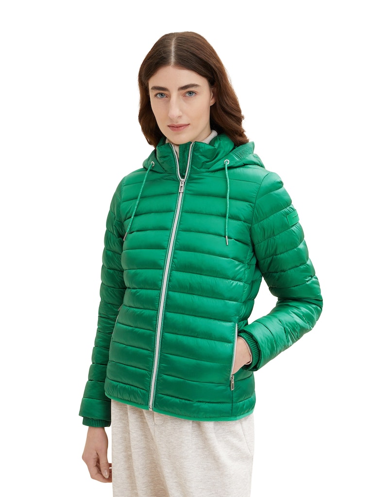 mit Tom Jacke online Kapuze kaufen vivid bequem leaf Lightweight Jacke Tailor Damen green bei kurz